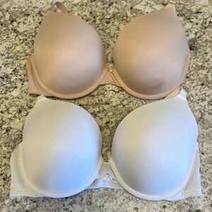 Pink Victorias Secret Wear Everywhere Push Up Bra Bundle